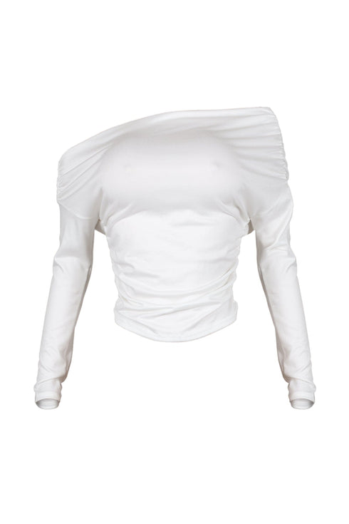 Angelina Off Shoulder Ruched Top